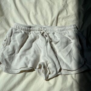 Brandy Melville cream thermal shorts